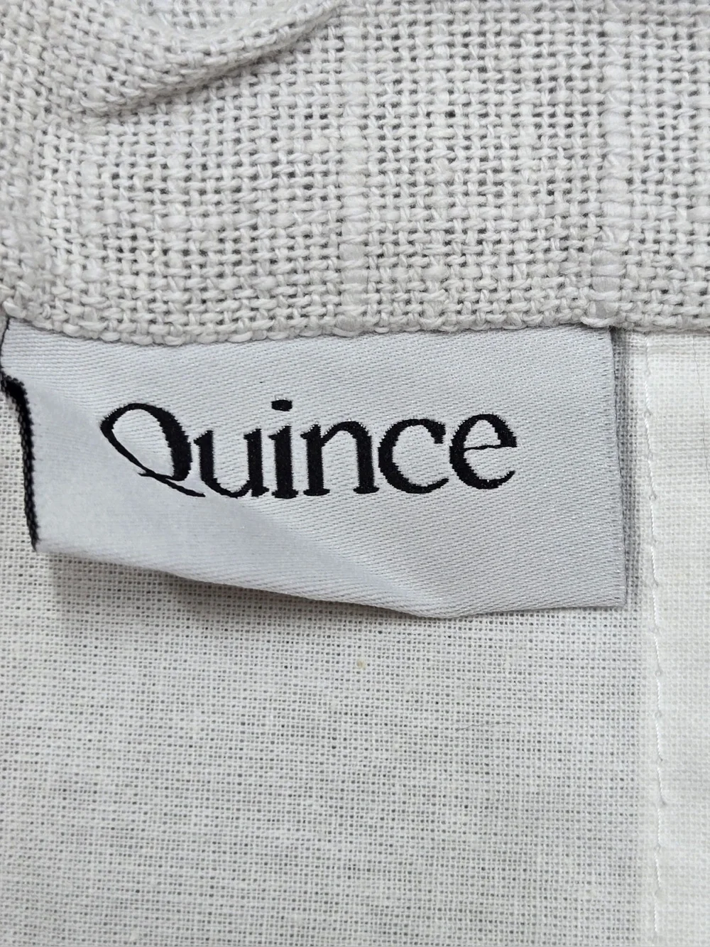 NWT QUINCE 1 panel 48x84 Cotton Slub Curtain Cloud 0737